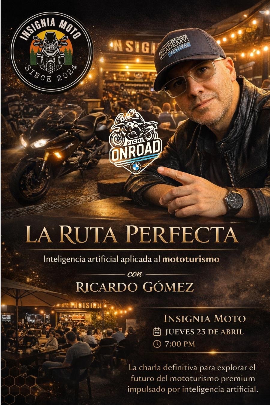 En este momento estás viendo Insignia Moto abre su tertulia semanal a la inteligencia artificial aplicada al mototurismo